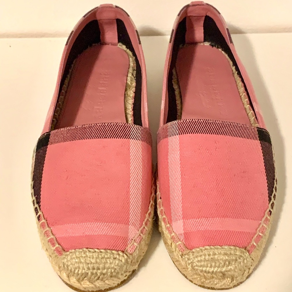 Pink Burberry Espadrille flats 36.5 - Picture 2 of 4